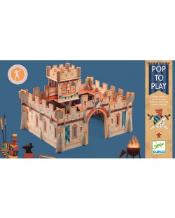 Детски 3D пъзел Djeco - Средновековен замък