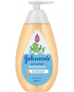 Детски течен сапун за ръце Johnson's Baby Pure Protect, 300 ml