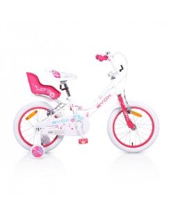 Детски велосипед 16'' Byox - Little Princess, бял