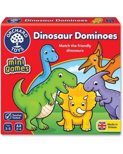 Детска образователна игра Orchard Toys - Домино с динозаври