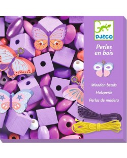 Творчески комплект Djeco - Създай бижута с пеперуди, 450 мъниста