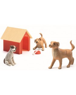 Детски комплект Djeco - Домашни животни Кученца
