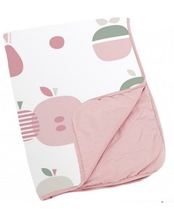 Памучно одеяло Doomoo Dream - Fruit, розово 75 x 100