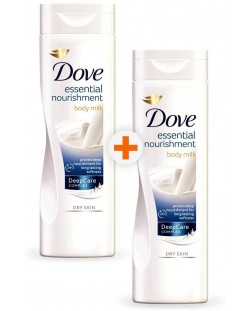 Dove Комплект - Мляко за тяло Essential Nourishment, 2 х 250 ml