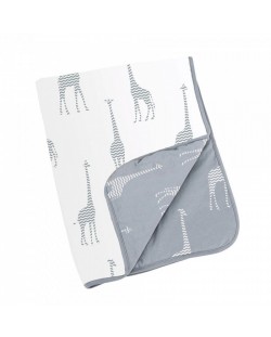 Doomoo  Памучно одеяло Dream - Giraf Grey +  75x100 см.