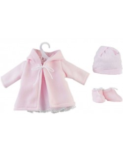 Дрехи за кукла Asi - Розово палтенце за кукла Мария, 43 cm
