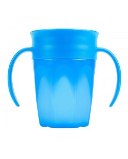 Dr.Brown's Преходна чаша с дръжки 360 градуса 250ml. Синя