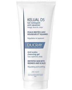 Ducray Kelual DS Пенещ се гел за лице и тяло, 200 ml
