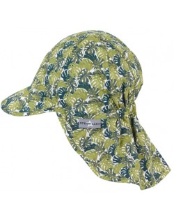 Двулицева шапка с UV 50+ защита Sterntaler - С козирка и платка, 53 cm, 2-4 години