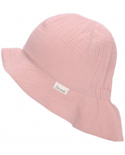 Двулицева детска шапка с UV 50+ защита Sterntaler - 43 cm, 5-6 месеца, розова