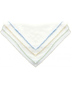 Двуслойни памучни кърпи Sevi Baby  - Сини, 10 броя