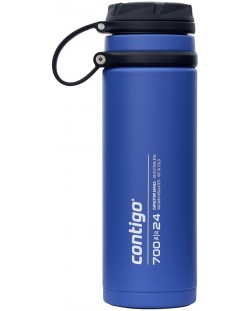 Двустенна бутилка за вода Contigo - Fuse, Thermalock, 700 ml, Blue Corn