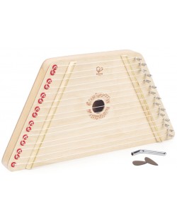 Детски музикален инструмент Hape - Дървена арфа