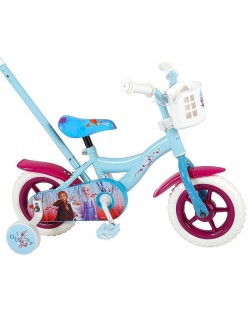 E&L Company Велосипед с родителски контрол и помощни колела, Disney Frozen 2, 10 инча