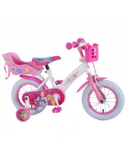 E&L Company Детски велосипед с помощни колела Принцеси, 12 инча