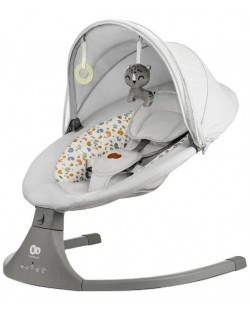 Електрическа люлка и шезлонг Kinderkraft - Lumi 2, Light grey