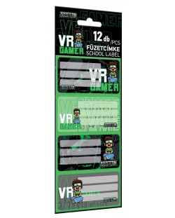 Ученически етикети Lizzy Card Bossteam VR Gamer -12 броя