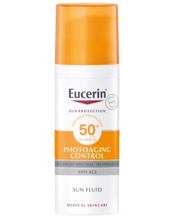 Eucerin Sun Слънцезащитен флуид Photoaging Control, SPF 50, 50 ml