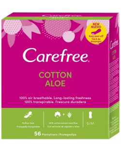 Ежедневни превръзки Carefree - Aloe, 56 броя