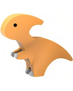 Фигура за сглобяване Raya Toys - Магнитен динозавър, оранжев