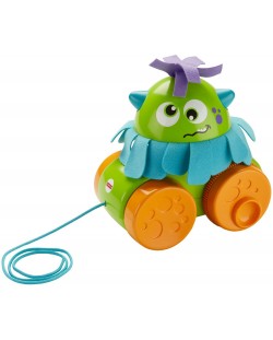 Детска играчка за дърпане Fisher Price - Шареното чудовище