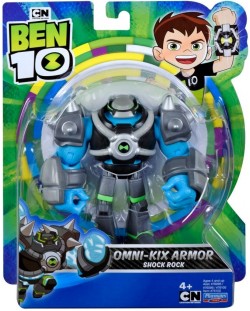 Фигурка Playmates Ben 10 - Omni-kix Armor Shock Rock, базова