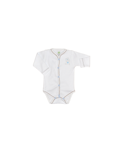 For Babies Боди с предно закопчаване и дълъг ръкав - Коте Изберете размер 0 месеца