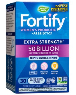 Fortify Extra Strength Women's Probiotic 50 Billion, 30 капсули, Nature's Way