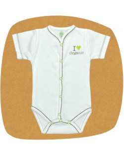 For Babies Боди с предно закопчаване къс ръкав - Organic размер 3-6 месеца
