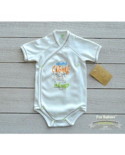 For Babies Боди камизолка с къс ръкав - Слънце размер 1-3 месеца