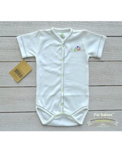 For Babies Боди с предно закопчаване къс ръкав - Охлювче размер 6-12 месеца