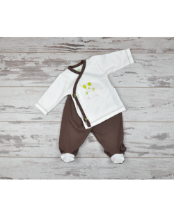 For Babies Сет Камизолка и ританки - Мишле Изберете размер 1-3 месеца