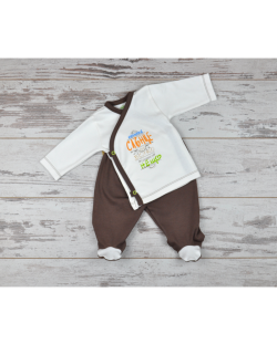For Babies Сет Камизолка и ританки - Слънце размер 3-6 месеца