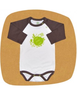 For Babies Боди с реглан ръкав - Your green world размер 6-12 месеца