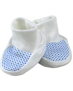 Бебешки обувки For Babies - Сини точици, 0+ месеца