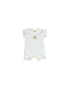 For Babies Бебешко гащеризонче с къс ръкав - Охлювче размер 3-6 месеца