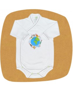 For Babies Боди с камизолка дълъг ръкав - Global размер 0-1 месеца
