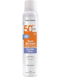 FrezyDerm Невидим слънцезащитен спрей, SPF 50+, 200 ml