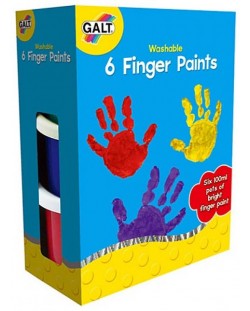 Комплект боички за рисуване с пръсти Galt – миещи се