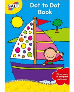 Детска книжка за оцветяване Galt Dot to Dot Pad - Свържи точките, 2 част