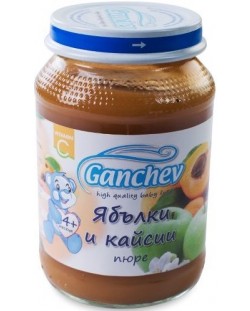 Плодово пюре Ganchev - Ябълки и кайсии, 190 g