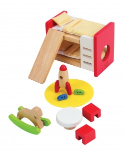 Комплект дървени мини мебели Hape - Детска стая