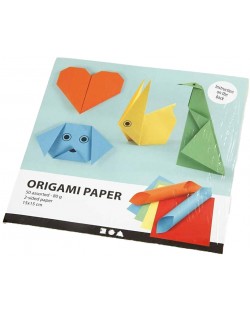 Хартия за оригами Creativ Company -  цветна, 50 листа
