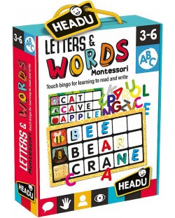 Образователна игра Headu Montessori - Докосни и отгатни буквата