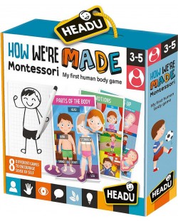 Образователна игра Headu Montessori - Как сме направени