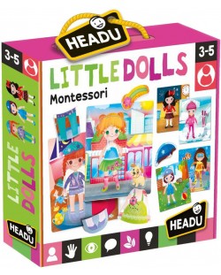 Творчески комплект Headu Montessori - Облечи куклите