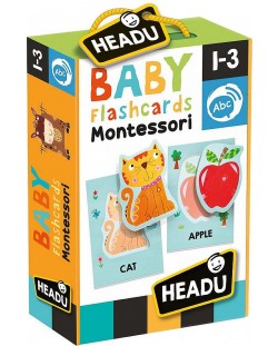 Образователни флаш карти Headu Montessori - Първи думички