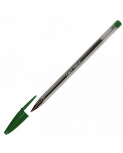 Химикалка BIC Cristal Original Medium връх 1.0 мм, еднократна, зелена