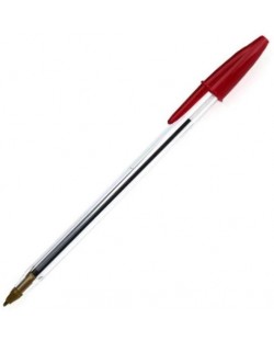 Химикалка BIC Cristal Original Medium връх 1.0 мм, еднократна, червена
