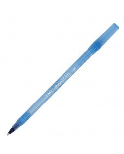 Химикалка Bic - Round Stic, 0.4 mm, синя